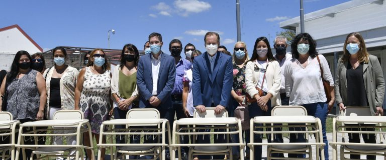 Bordet inauguró un edificio educativo