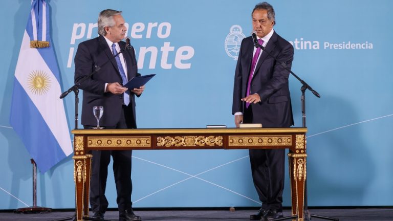 Scioli asumió como nuevo ministro de Desarrollo Productivo