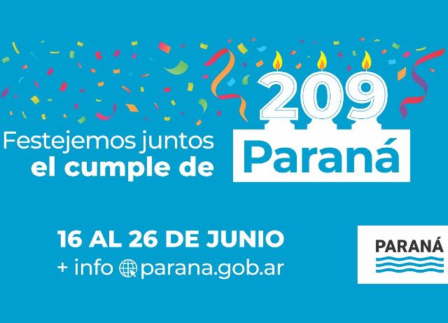 Los Palmeras cerrarán la semana de festejos por el cumpleaños 209 de Paraná