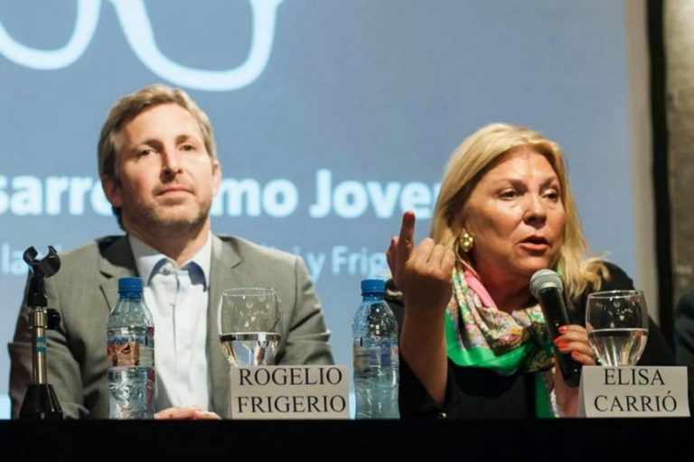 Explosivas declaraciones de Carrió contra Frigerio