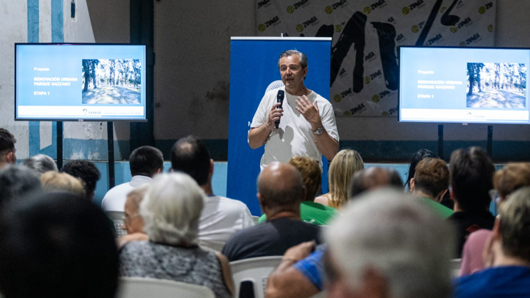 Presentaron la obra de refacción del Parque Gazzano a los vecinos