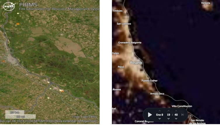 Continúan trabajando dos comandos en Alvear y San Pedro para controlar la situación en islas del Delta
