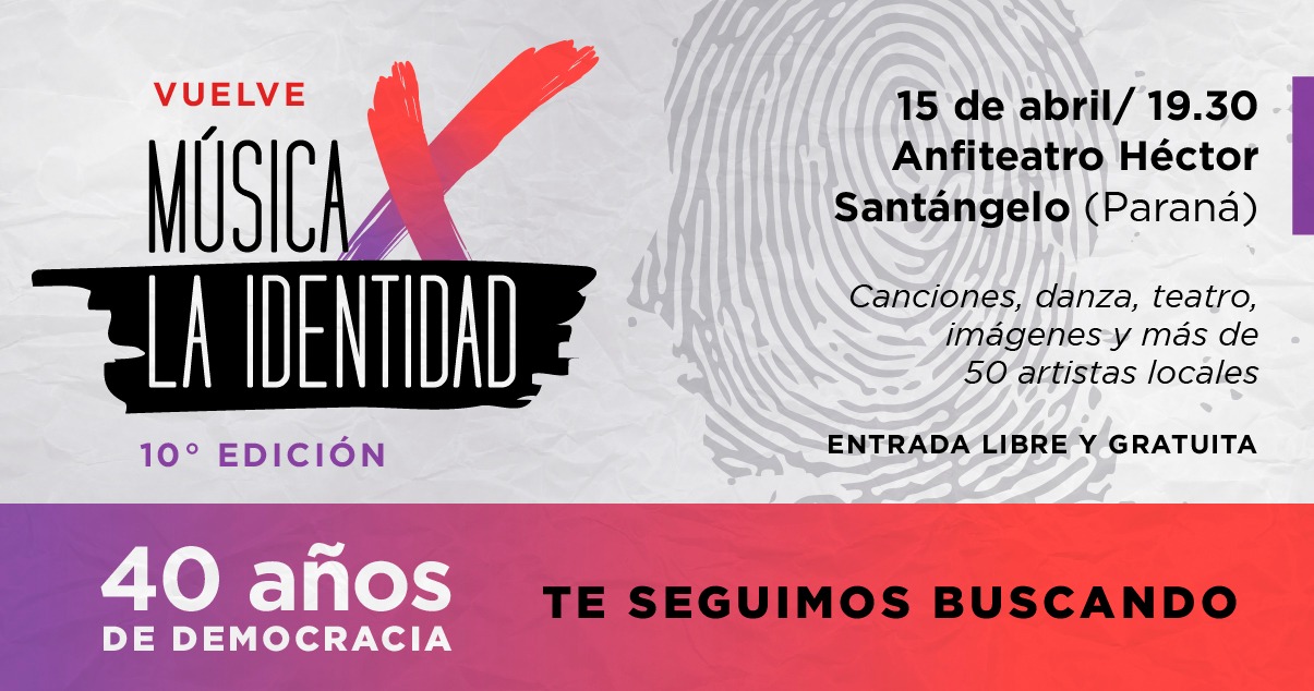 Vuelve “Música x la Identidad”