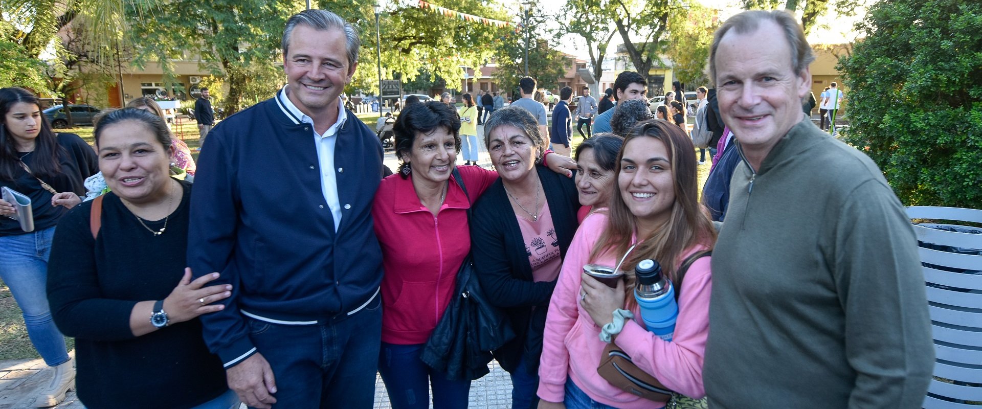 Bordet convocó a los vecinos a cuidar las obras en los espacios públicos