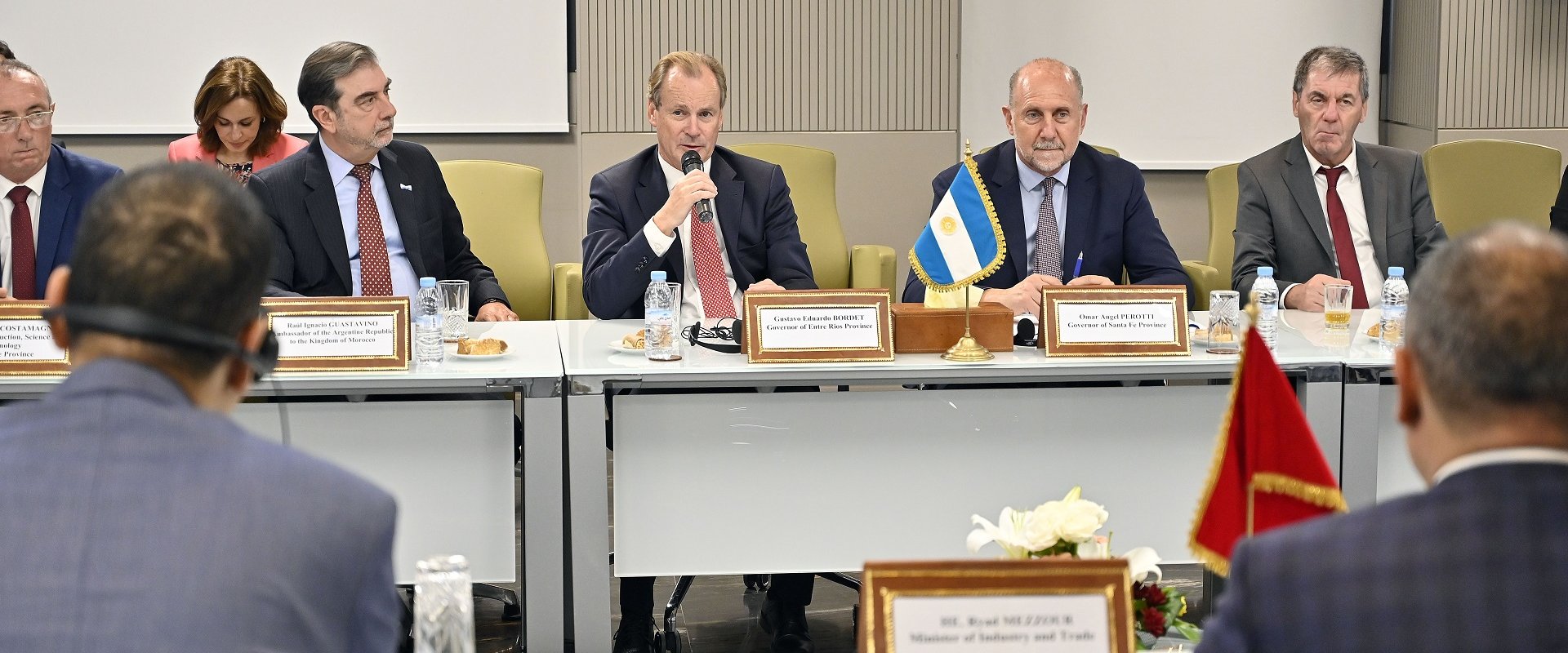 Bordet y Perotti avanzan en cooperación e inversiones con Marruecos para aumentar las exportaciones de la Región Centro
