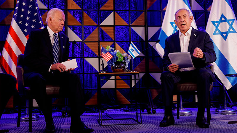 El presidente de EE.UU llegó a Israel y se refirió al ataque al hospital de Gaza