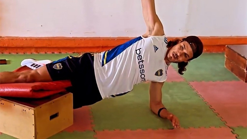 Boca: el uruguayo Cavani acelera su recuperación para el regreso a los entrenamientos