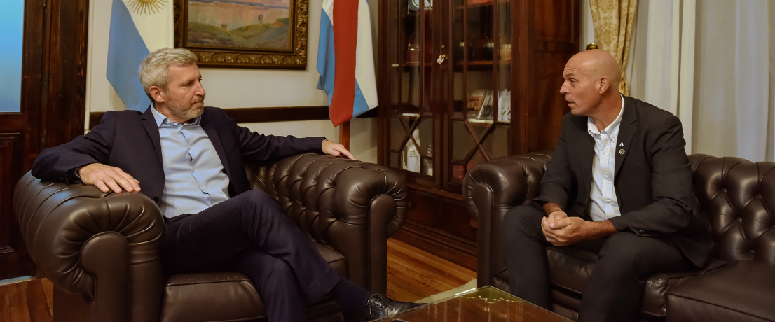 Frigerio mantuvo un encuentro de trabajo con el intendente de Colonia Avellaneda