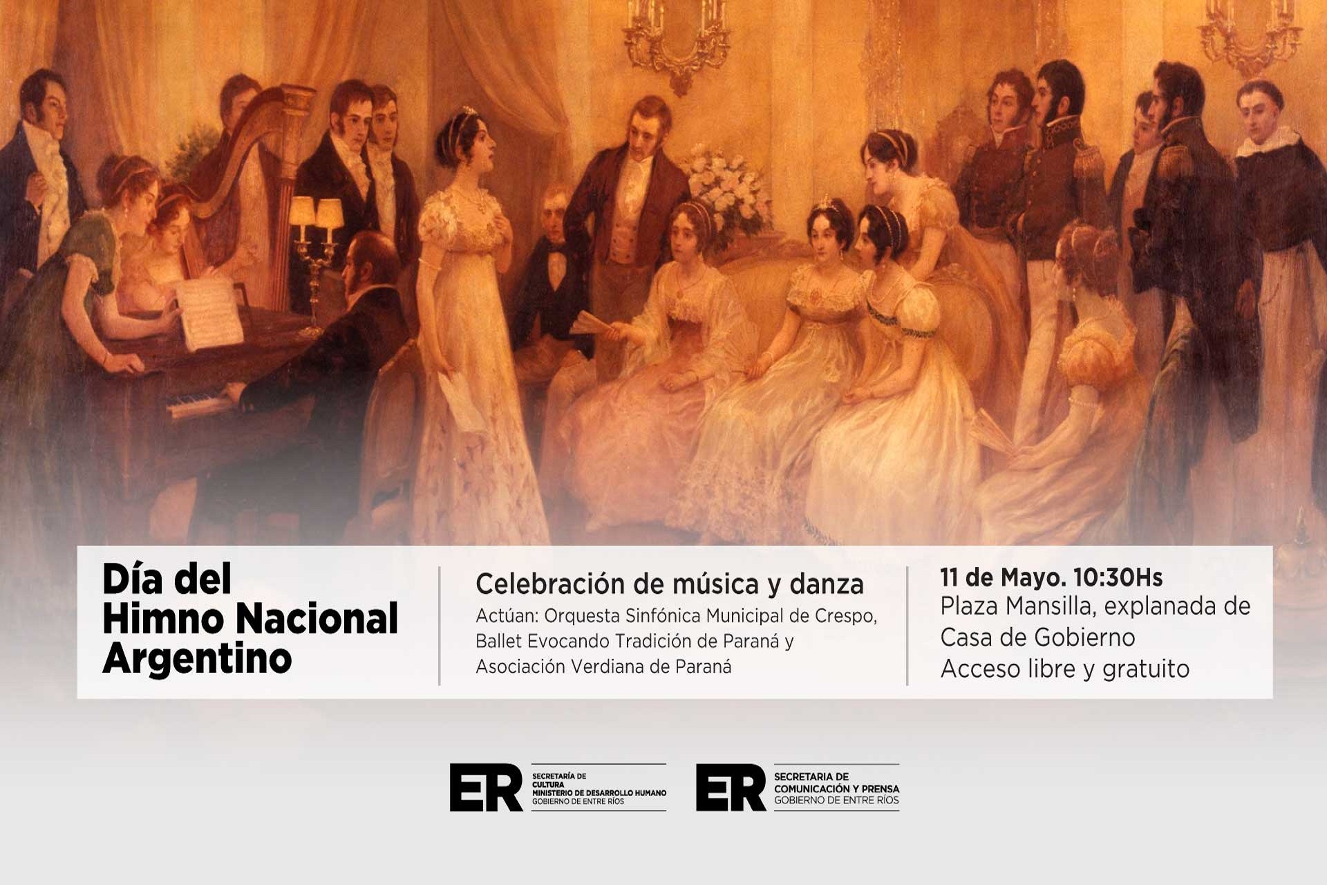 Con motivo del Día del Himno, el sábado habrá celebración en plaza Mansilla