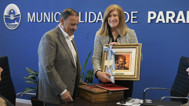 La intendenta Romero recibió al gobernador de La Rioja, Ricardo Quintela
