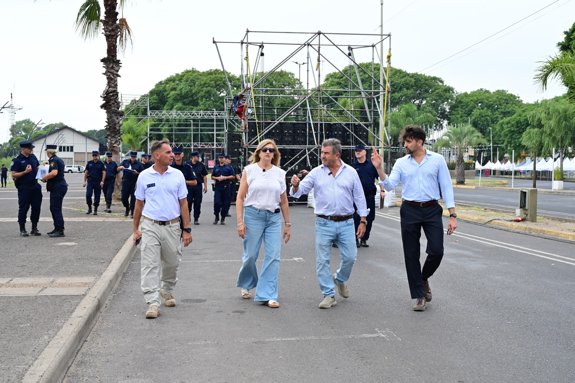 El gobierno provincial coordina el operativo de seguridad en la Fiesta Nacional del Mate
