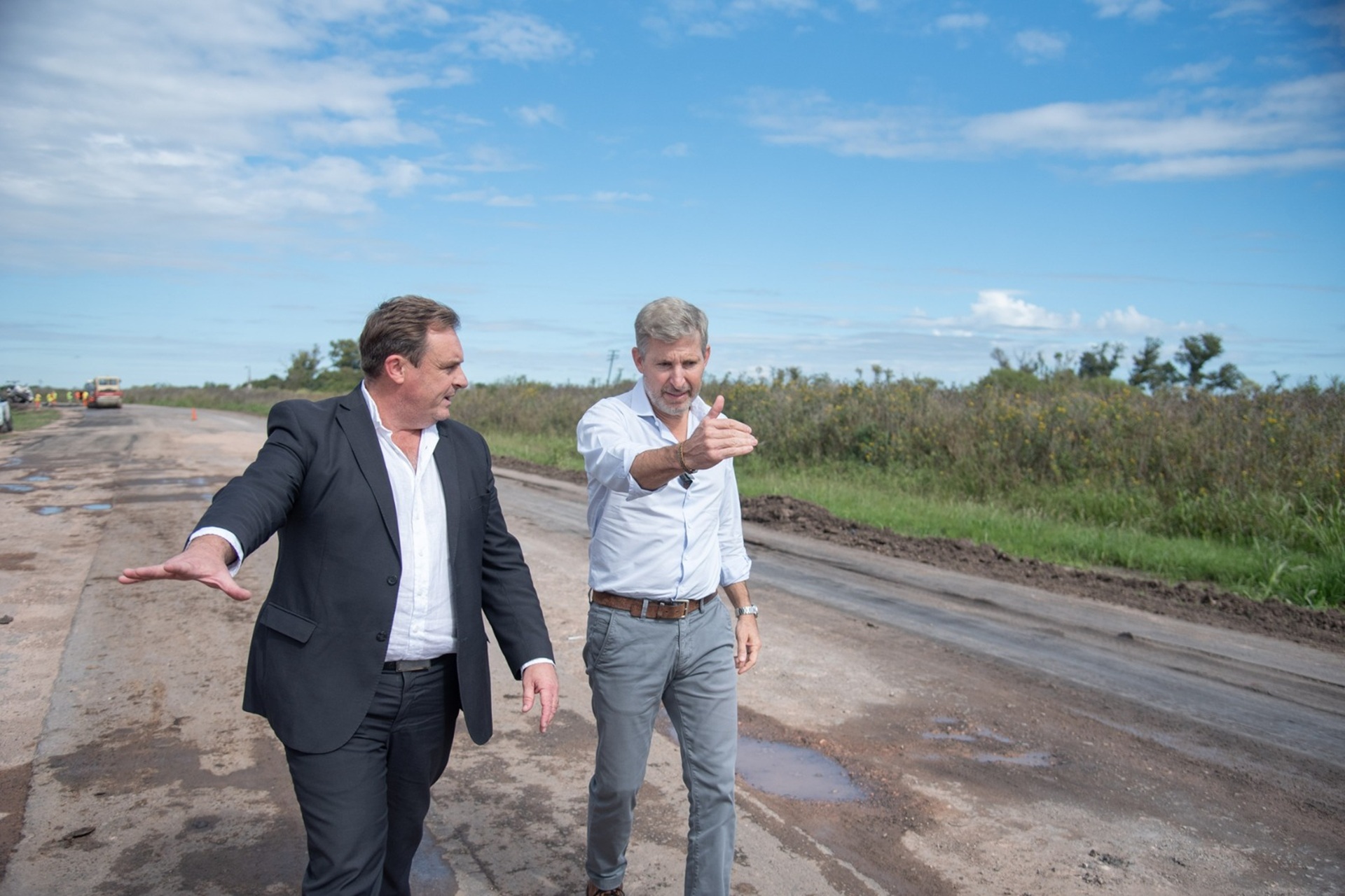 El gobernador recorrió las obras de la ruta provincial 51